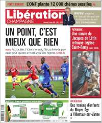 Portada de Libération Champagne (Francia)