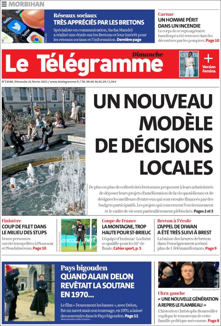 Portada de Télégramme (France)