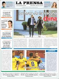 Portada de La Prensa (Argentina)