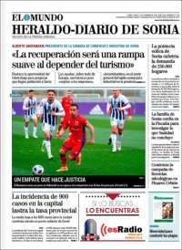 Portada de Diario de Soria (España)