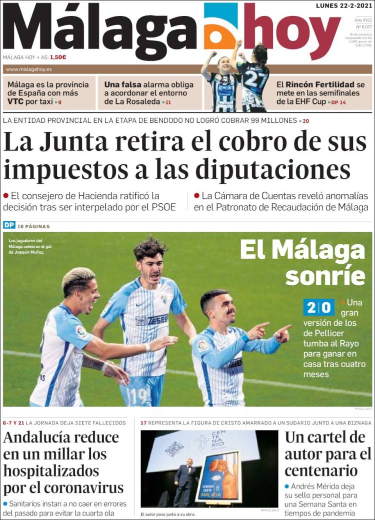 Portada de Málaga Hoy (España)