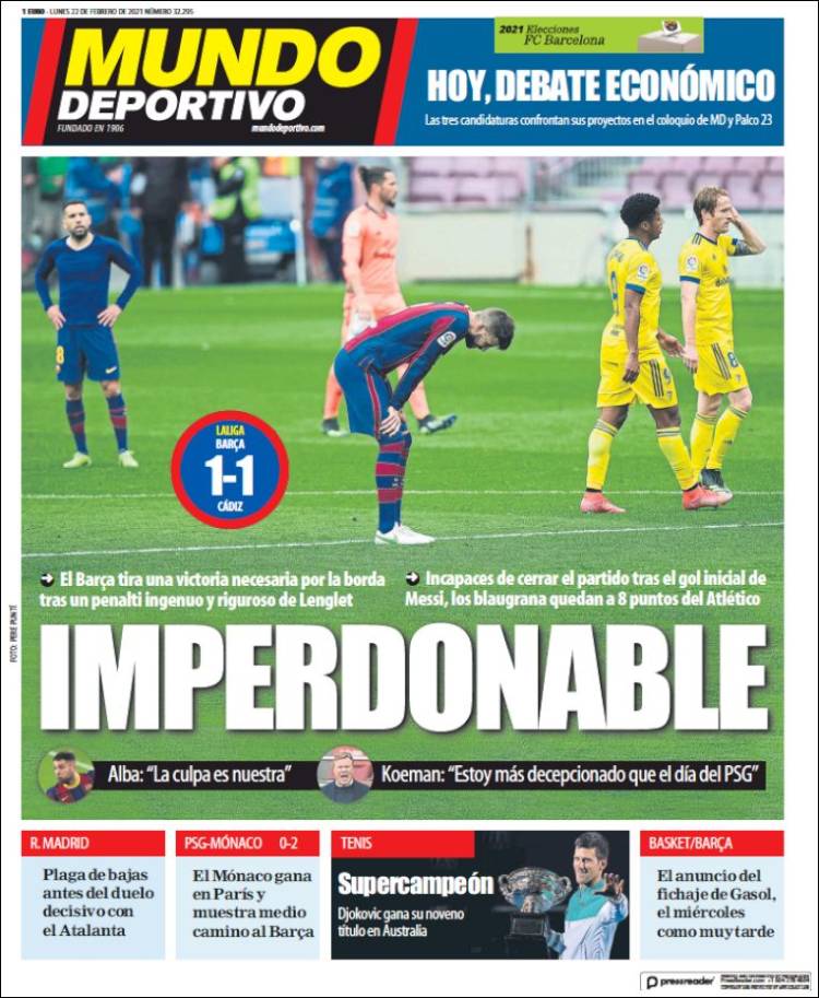 Portada de El Mundo Deportivo (España)