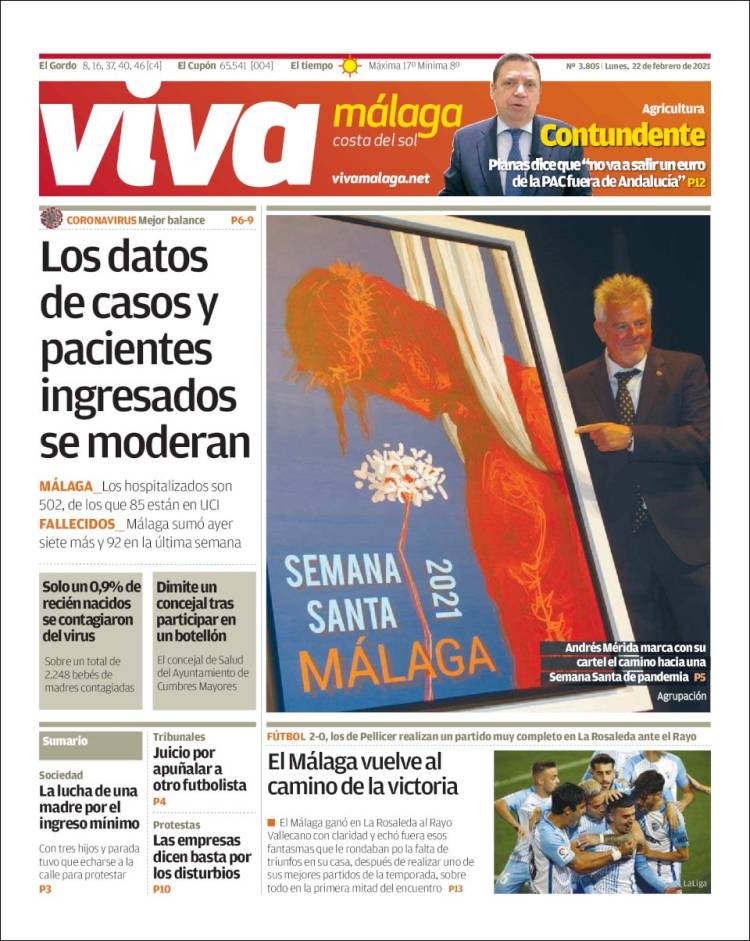 Portada de Viva Málaga (España)