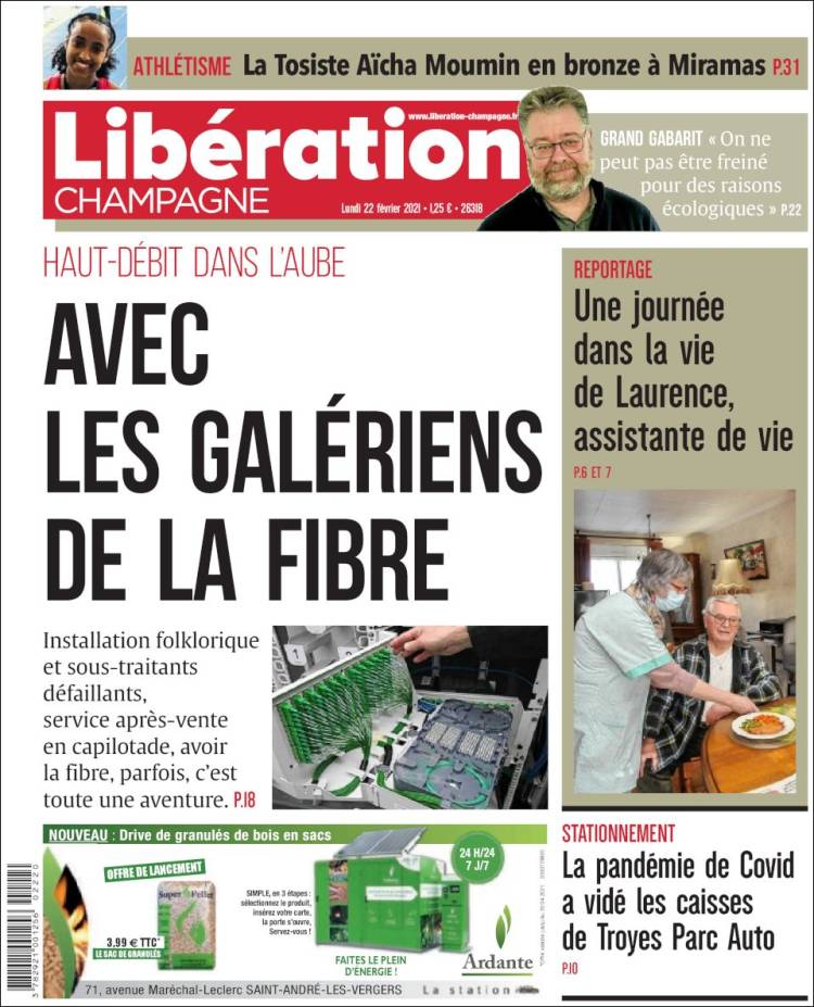 Portada de Libération Champagne (Francia)