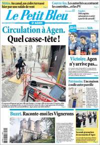 Portada de Le Petit Bleu (Francia)