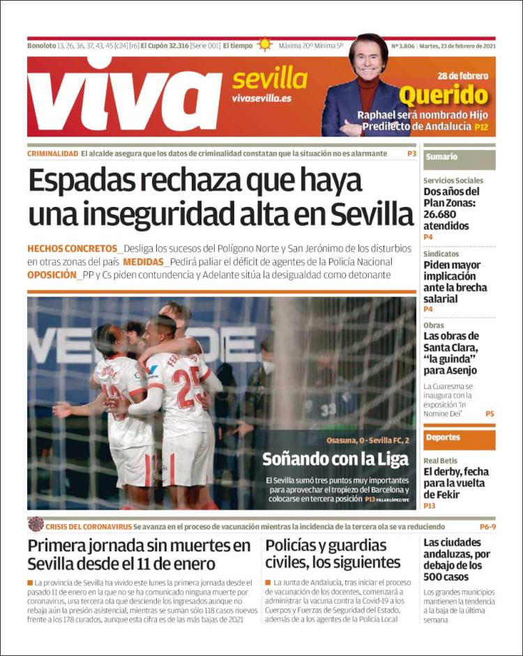 Portada de Viva Sevilla (España)