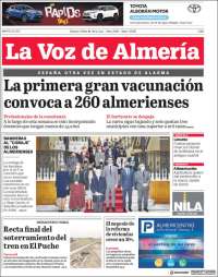 Portada de La Voz de Almería (Spain)