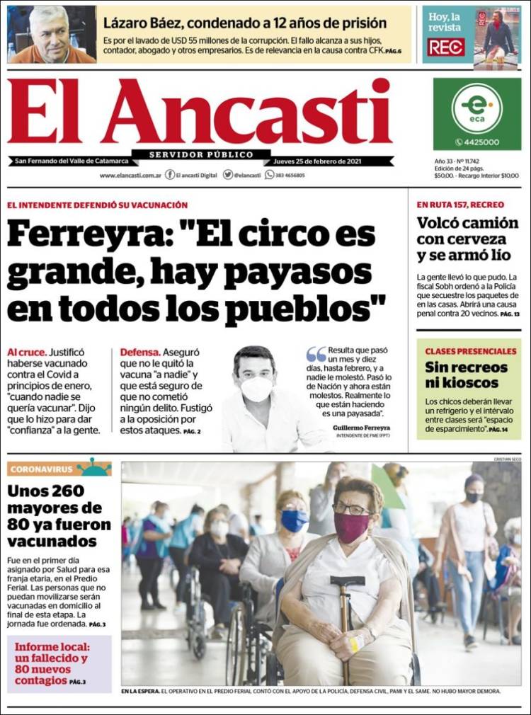 Portada de El Ancasti (Argentina)