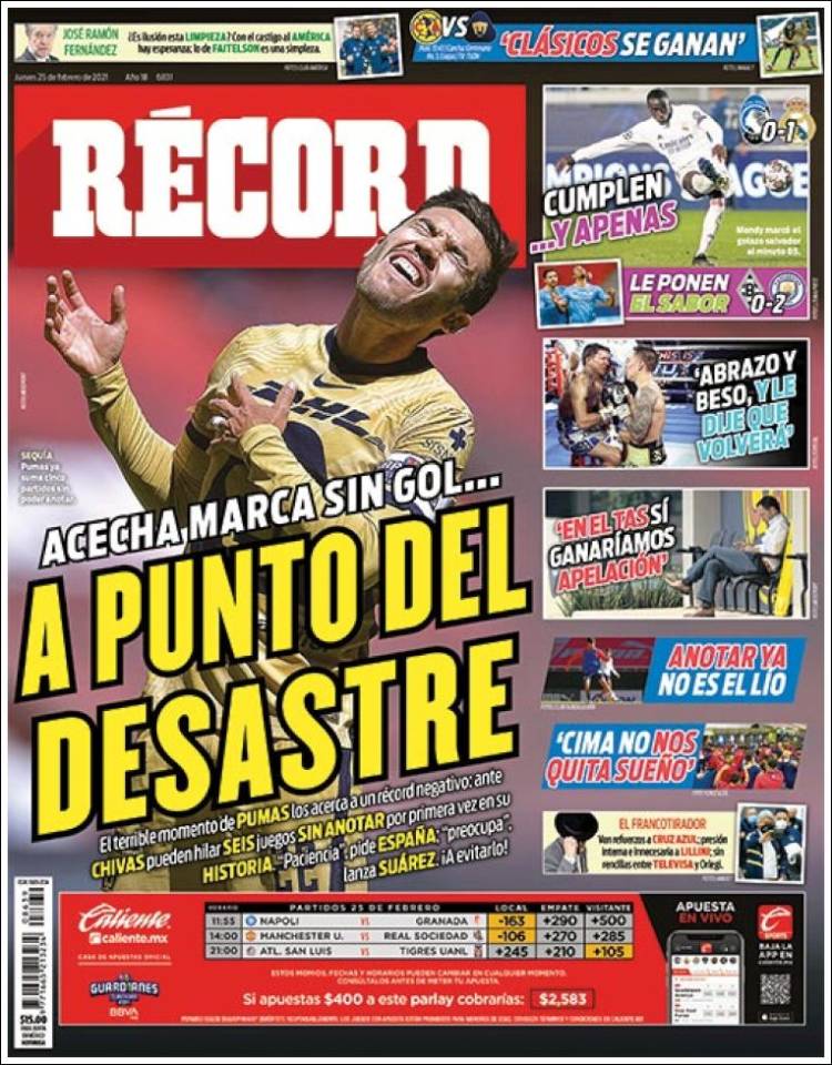 Portada de Record (México)