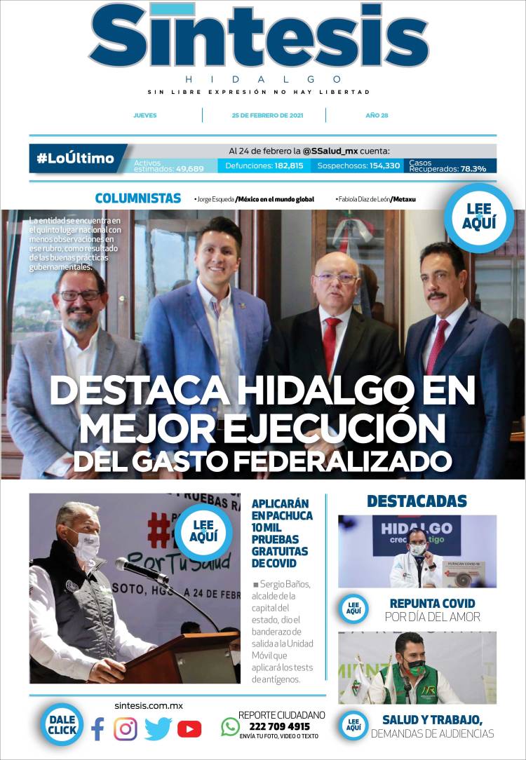 Portada de Sistesis - Hidalgo (México)