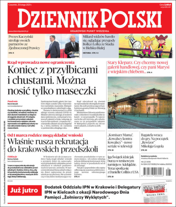 Portada de Dziennik (Polonia)