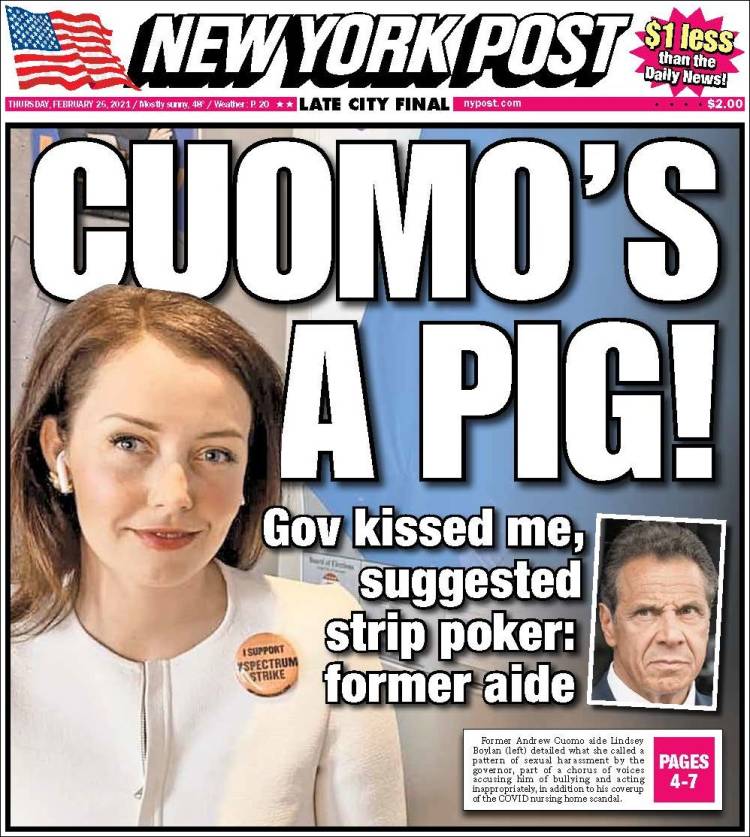 Portada de New York Post (USA)