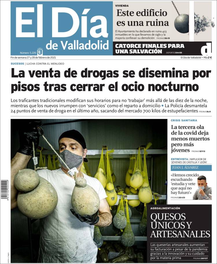Portada de El Día de Valladolid (Espa&ntilde;a)