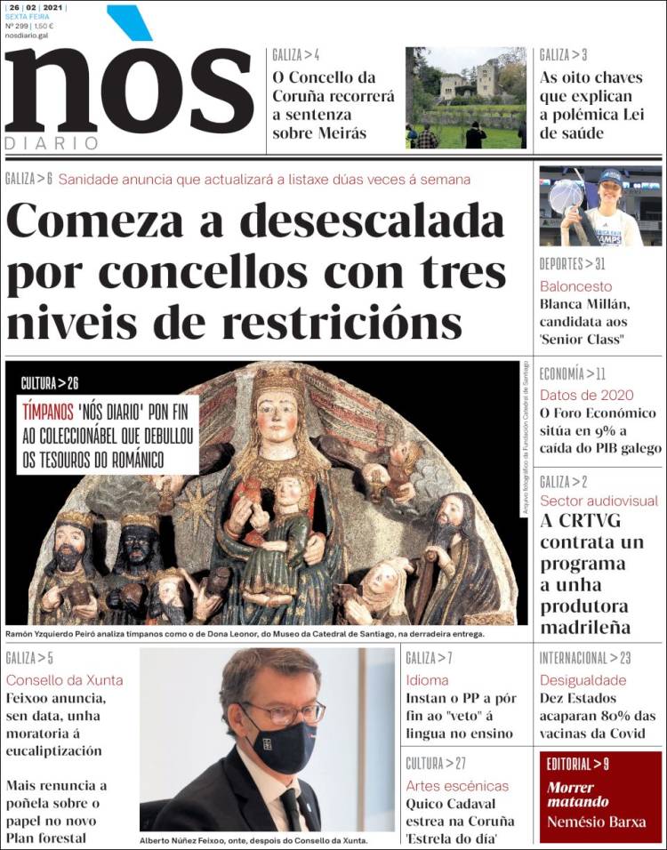 Portada de Nòs Diario (Espa&ntilde;a)