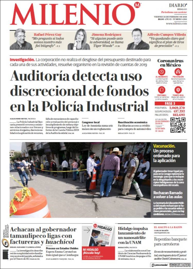 Portada de Milenio de Hidalgo (México)