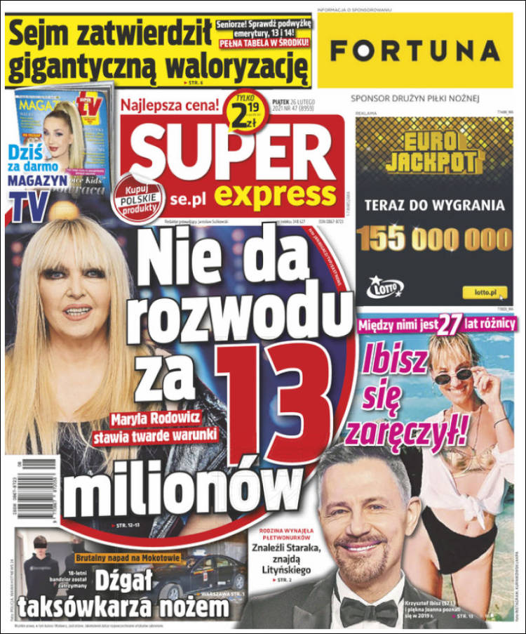 Portada de Super Express (Polonia)