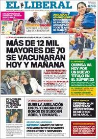 Portada de Diario El Liberal (Argentina)