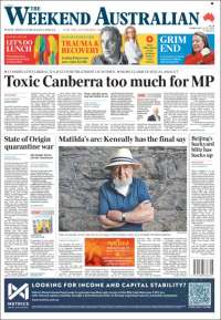 Portada de The Australian (Australie)