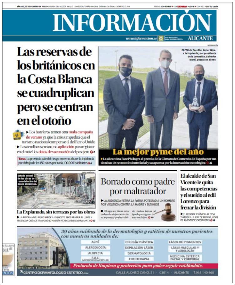 Portada de Diario Información (Spain)