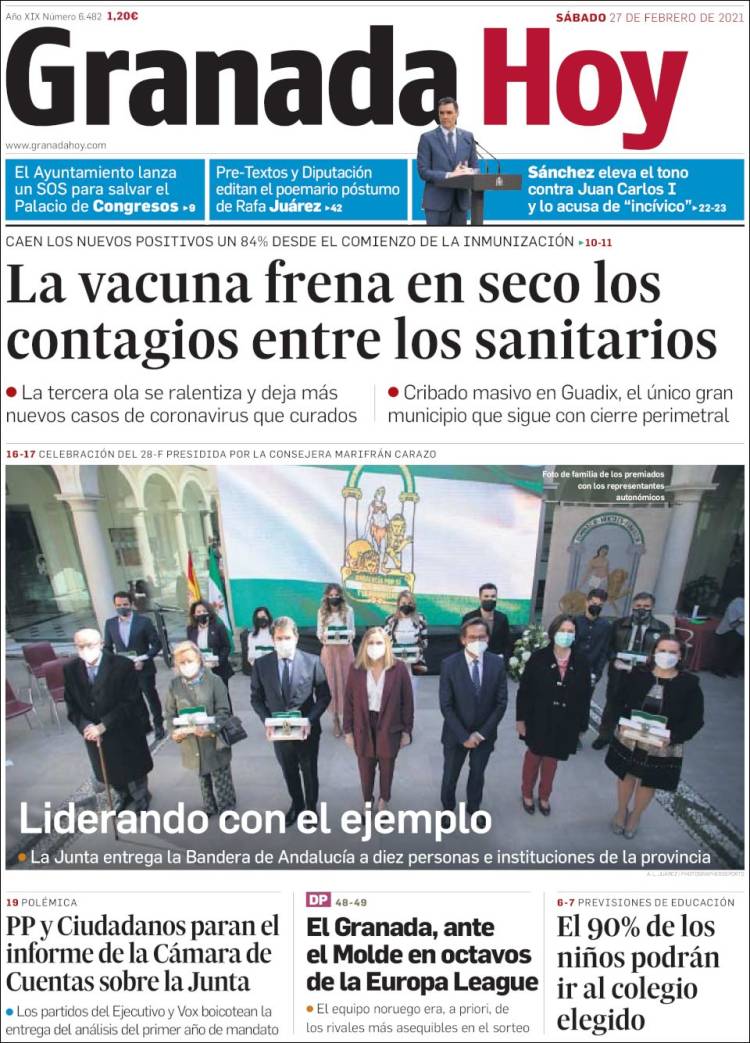 Portada de Granada Hoy (Spain)