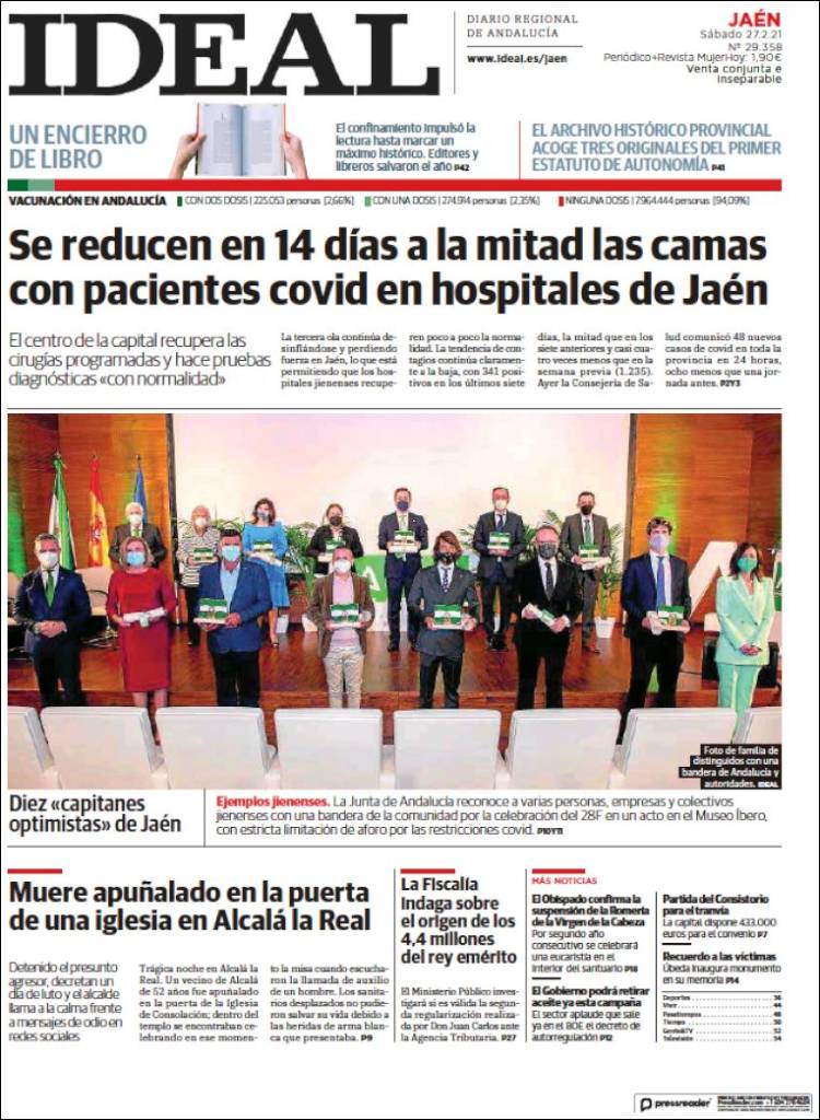 Portada de El Ideal de Jaén (España)