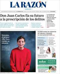 Portada de La Razón (Spain)