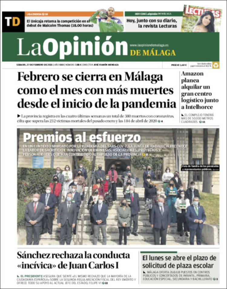 Portada de La Opinión de Málaga (Spain)