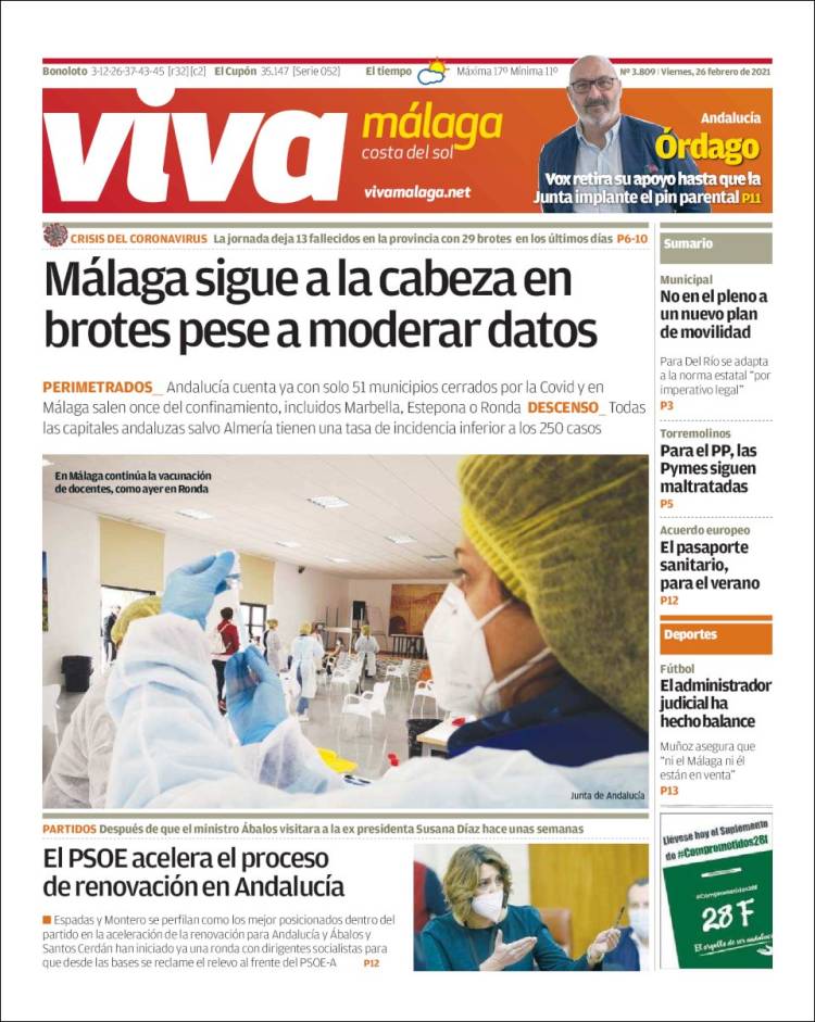 Portada de Viva Málaga (Spain)