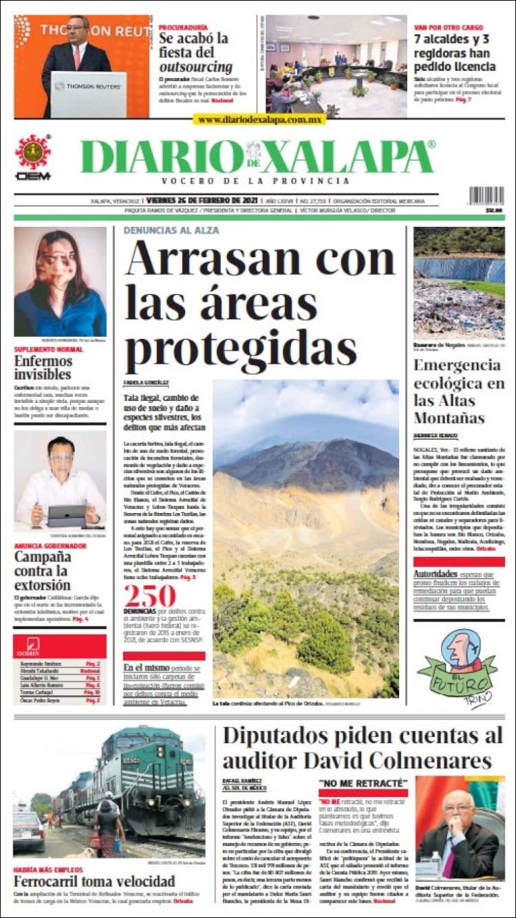 Portada de Diario de Xalapa (México)