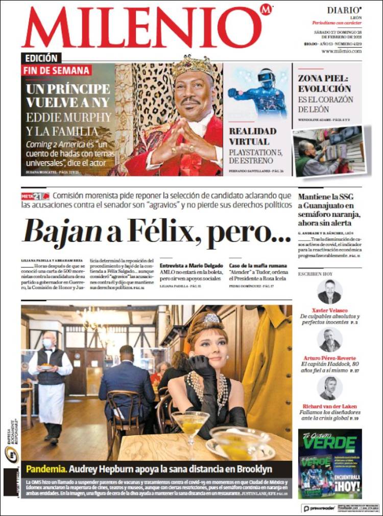 Portada de Milenio de León (México)