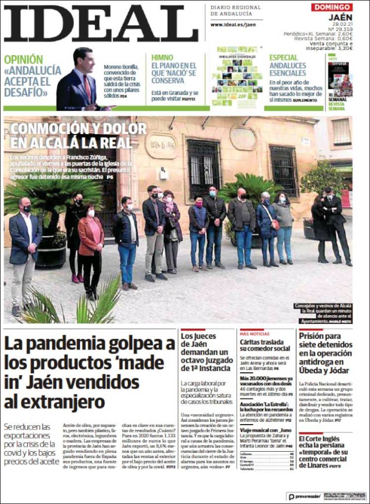 Portada de El Ideal de Jaén (España)