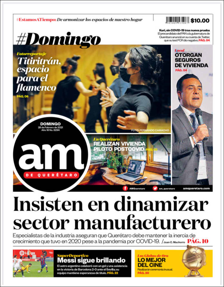 Portada de A.M. Querétaro (Mexico)