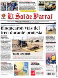 Portada de El Sol de Parral (México)