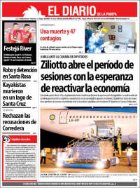 Portada de Diario de La Pampa (Argentina)