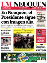 Portada de La Mañanade Neuquén (Argentina)