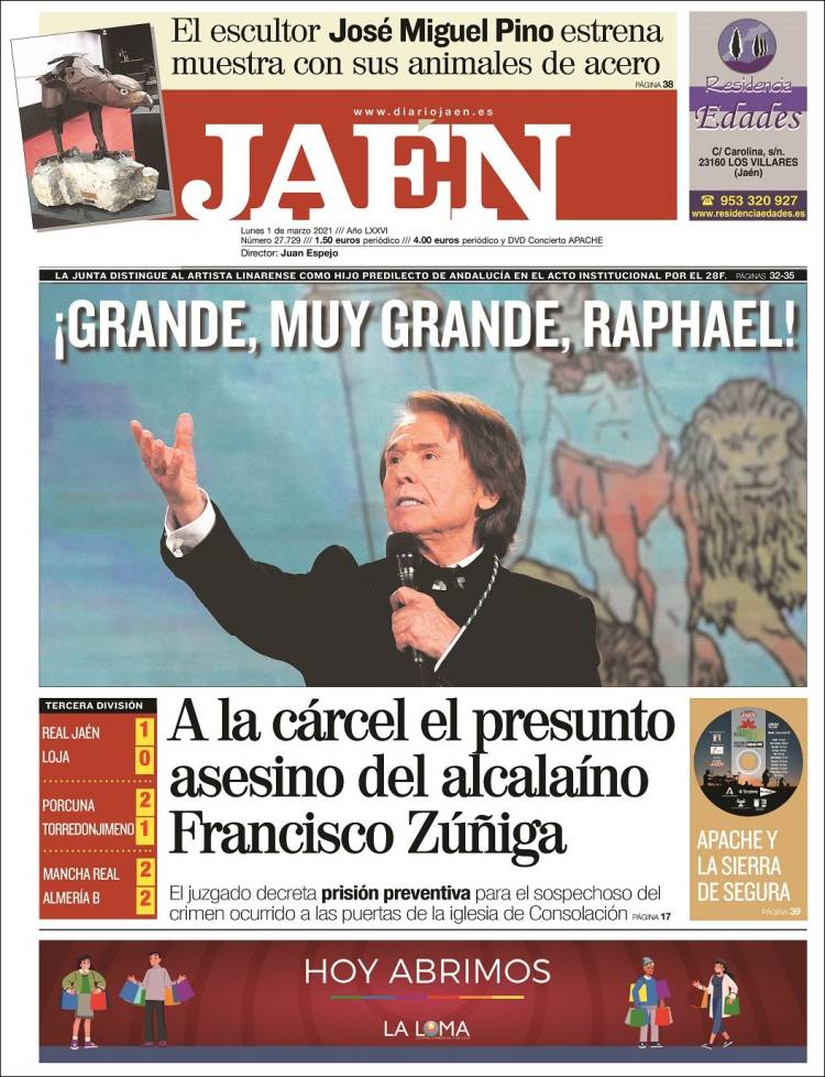 Portada de Diario Jaén (Spain)