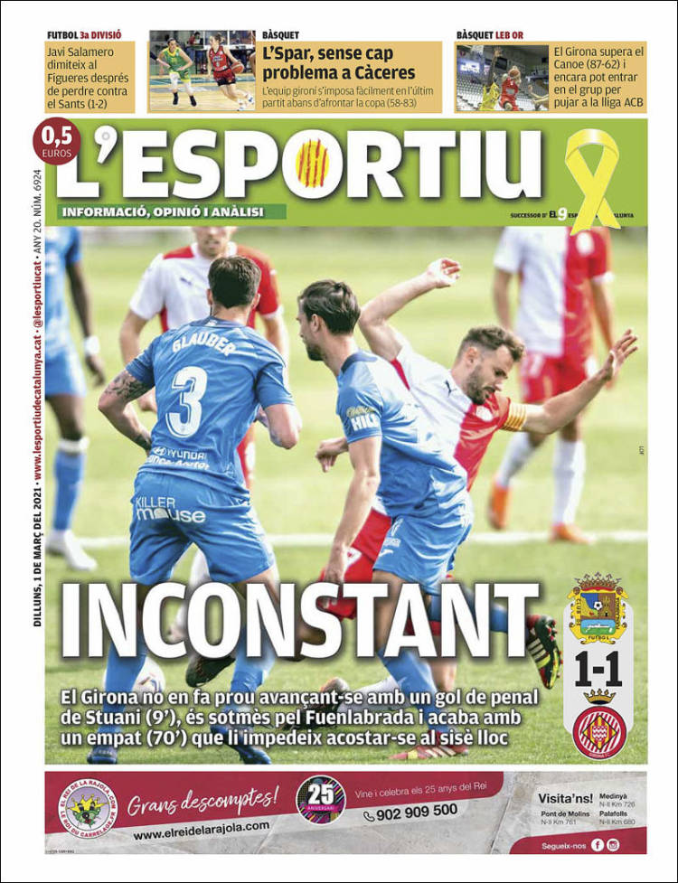 Portada de L'Esportiu : Girona (España)