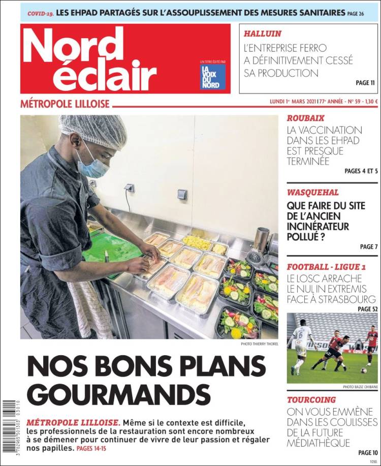 Portada de Nord Éclair (Francia)