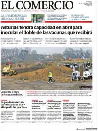 Portada de El Comercio (Spain)