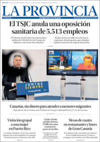 Portada de La Provincia (Spain)