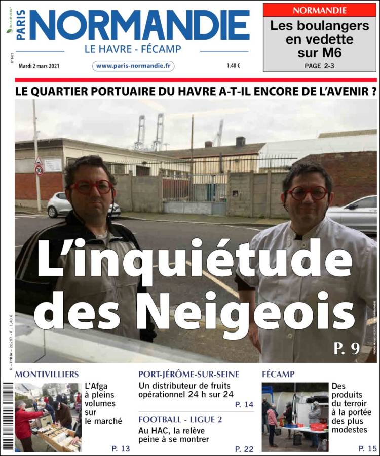Portada de Le Havre Libre (Francia)