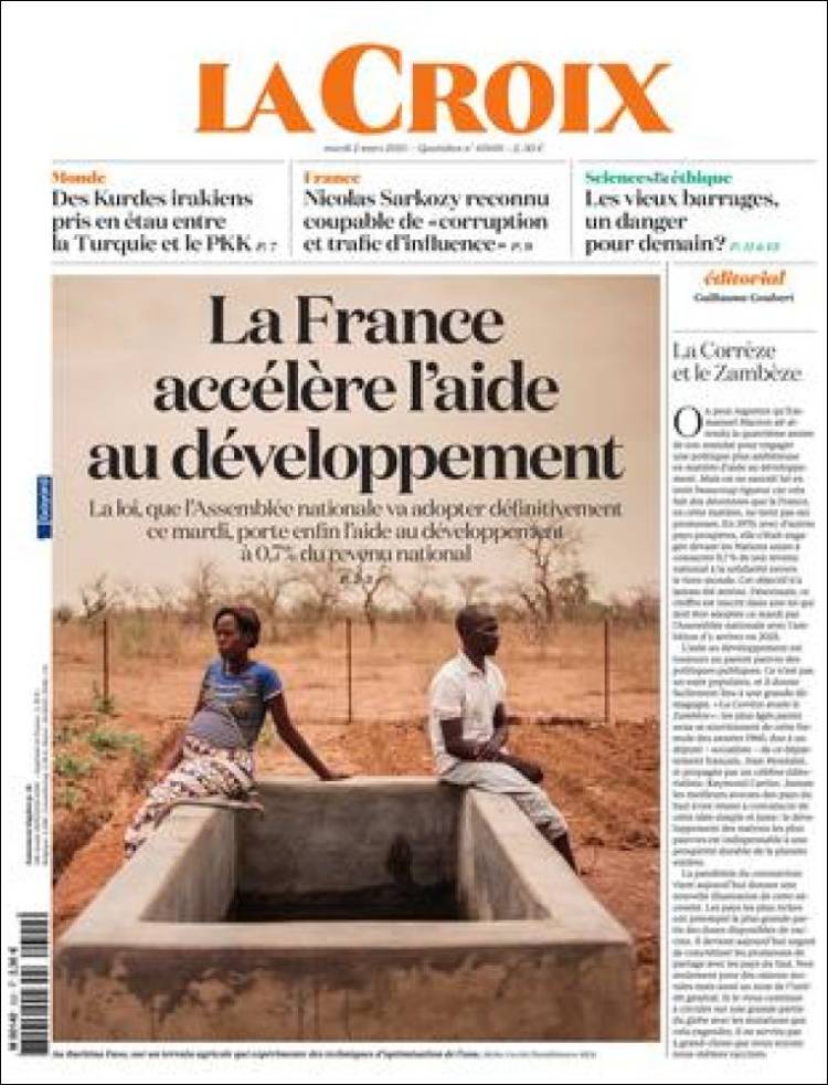 Portada de La Croix (Francia)