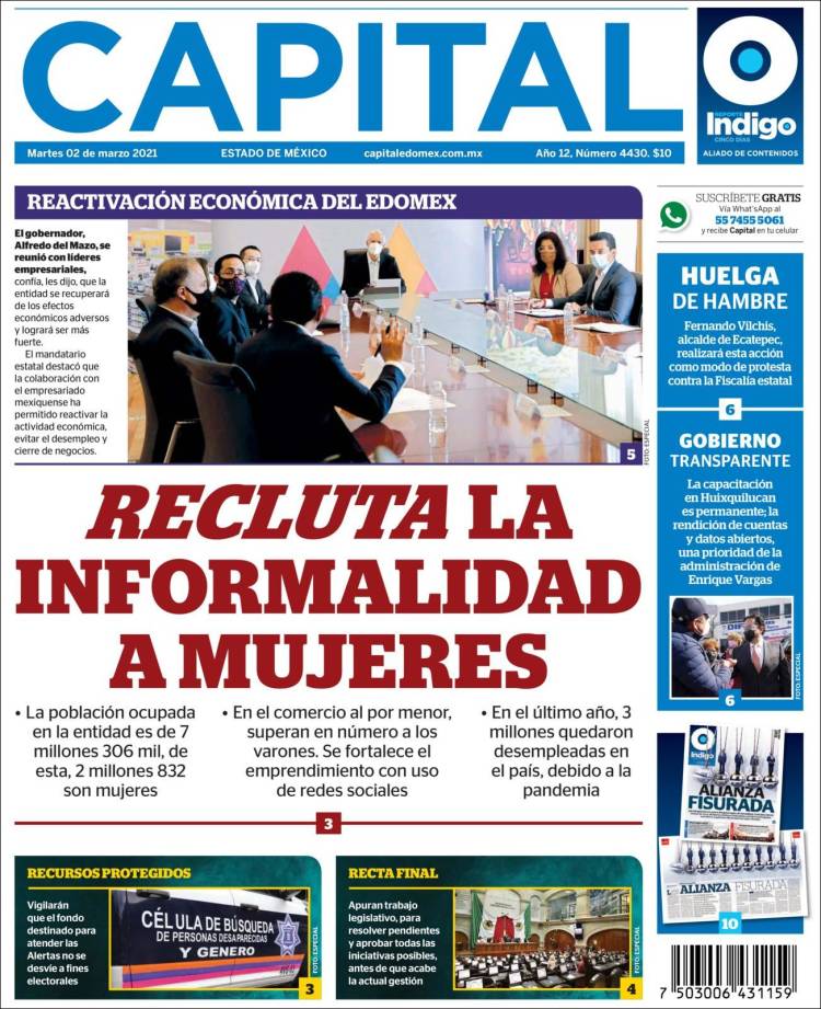 Portada de Capital México (México)