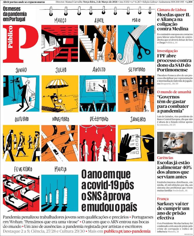 Portada de Público (Portugal)