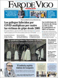 Portada de El Faro de Vigo - Ourense (Espa&ntilde;a)