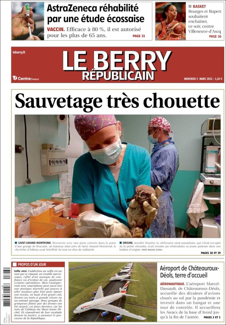 Portada de Berry Republicain (Francia)