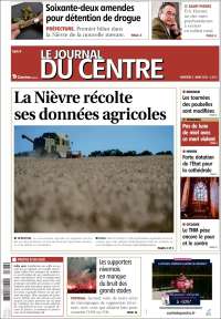 Portada de Le Journal du Centre (Francia)