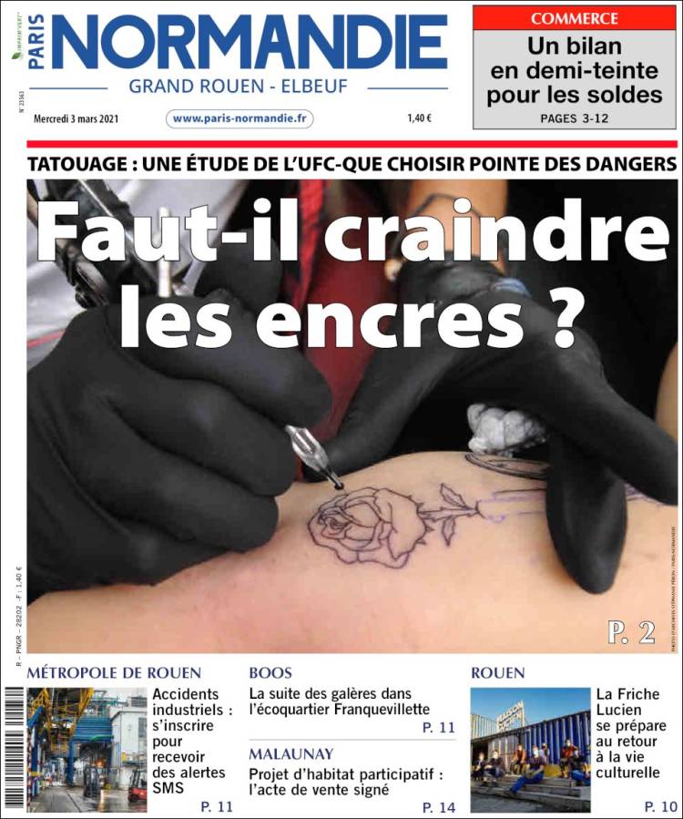 Portada de Paris Normandie (Francia)