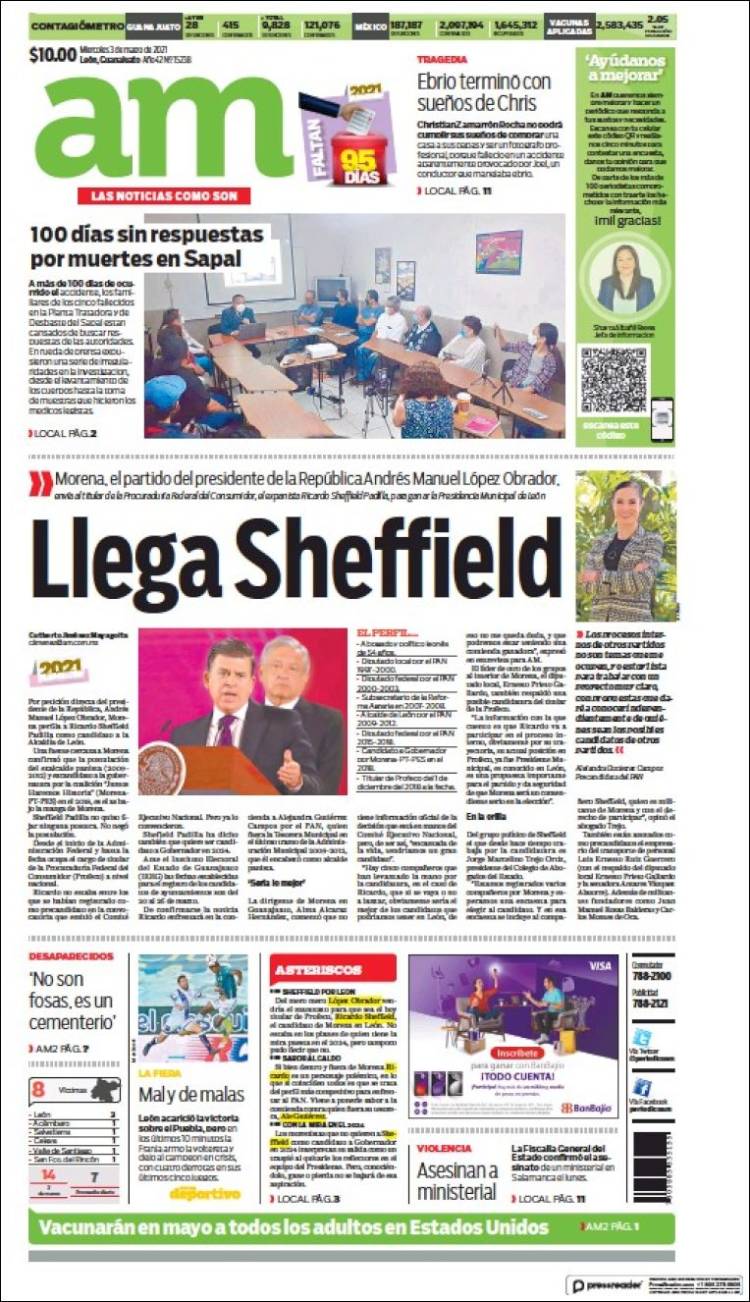 Portada de Al Día A.M. (M&eacute;xico)