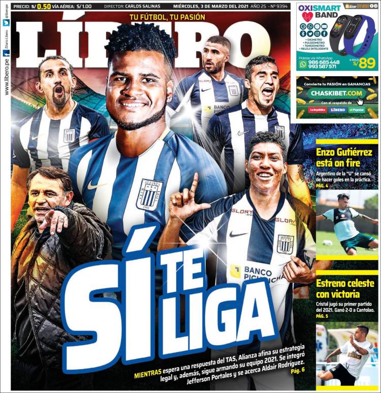 Portada de Líbero (Per&uacute;)